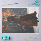 キツネ滑走路ファッション表示デコページティッシュペーパー 薄葉紙 (クラフト)