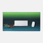 キツネ火災 – ノーザンライト デスクマット (キーボード&マウス)