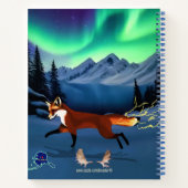 キツネ火災 – ノーザンライト ノートブック (裏面)