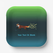 キツネ火災 – ノーザンライト ペーパープレート (正面)