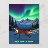 キツネ火災 – ノーザンライト ポストカード (正面)