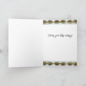 キツネ熱狂するのように – Valentines Day Card シーズンカード (内部)