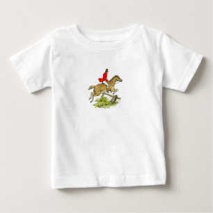 キツネ狩りのジャンパーのハンターの馬 ベビーTシャツ