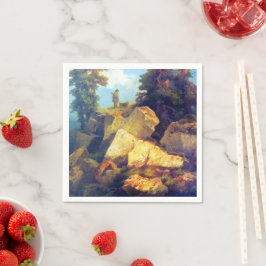 キツネ狩りジョセフナブラティルアフター1850 スタンダードカクテルナプキン