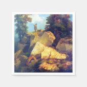 キツネ狩りジョセフナブラティルアフター1850 スタンダードカクテルナプキン (正面)