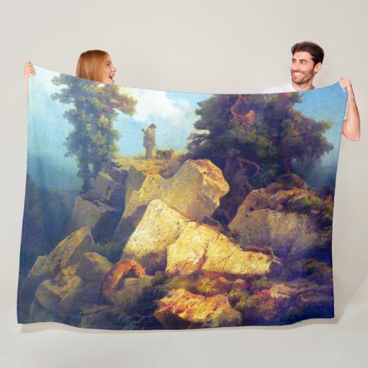 キツネ狩りジョセフナブラティルアフター1850 フリースブランケット (インサイチュ)