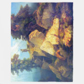 キツネ狩りジョセフナブラティルアフター1850 フリースブランケット (正面)