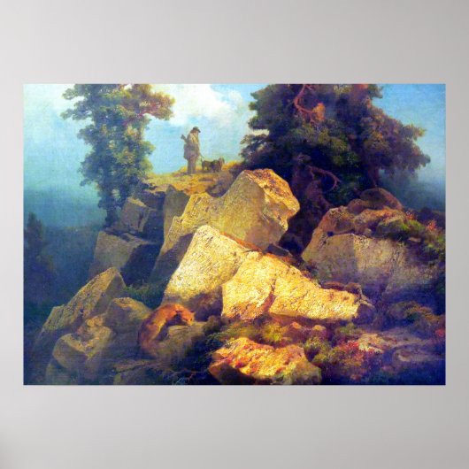 キツネ狩りジョセフナブラティルアフター1850 ポスター (正面)