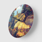 キツネ狩りジョセフナブラティルアフター1850 ラウンド壁時計 (傾斜)