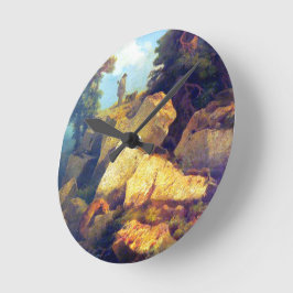 キツネ狩りジョセフナブラティルアフター1850 ラウンド壁時計