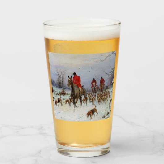 キツネ狩りハンツマンアンドハウンズリターンホーム タンブラーグラス (ドリンク裏面)