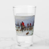 キツネ狩りハンツマンアンドハウンズリターンホーム タンブラーグラス (正面)