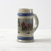 キツネ狩りハンツマンアンドハウンズリターンホーム ビールジョッキ (正面右)
