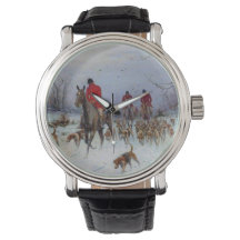 キツネ狩りハンツマンアンドハウンズリターンホーム