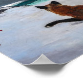 キツネ狩りバイウィンスローホーマー ポスター (角)