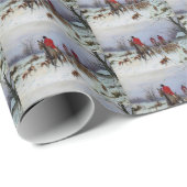 キツネ狩りフンツマンハウンズリターンホームウィンター ラッピングペーパー (ロールコーナー)