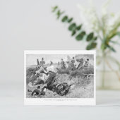 キツネ狩り1890年はがき ポストカード (スタンド正面)