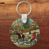 キツネ狩り1 キーホルダー (正面)