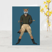 キツネ狩り カード (黄色い花)