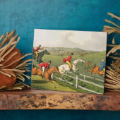 キツネ狩り、I.クラークによって水揚げ、パブ。Thomaによって フォトプラーク (側面)