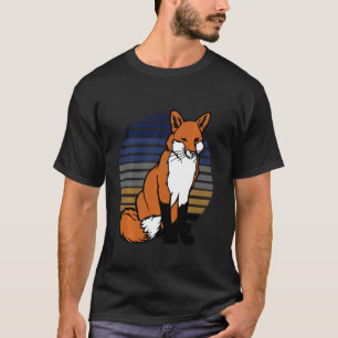 キツネ用おもしろい酒の皮肉なプリンのジョークヴィンテージレポート Tシャツ