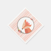 キツネ男の赤ちゃんベビーシャワー スタンダードカクテルナプキン (角)