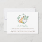 キツネ男女兼用カボチャが本のインサートを持って来る 招待状 (正面)