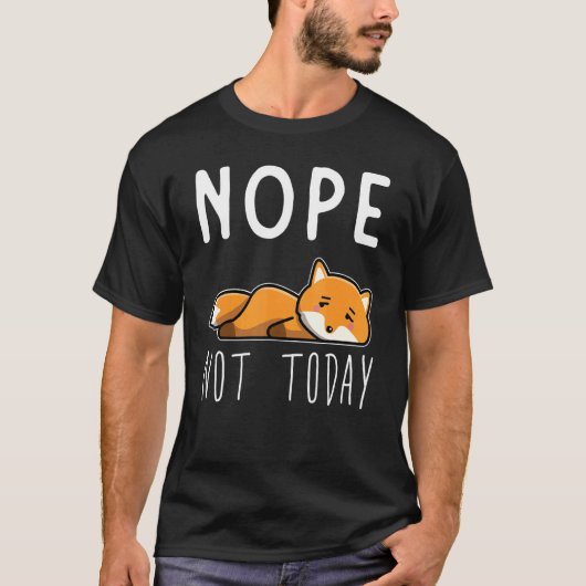 キツネ疲れ怠惰キツネ Tシャツ (正面)