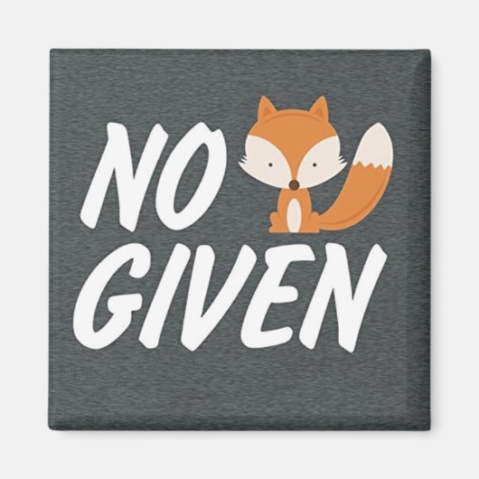 キツネ磁与え石なし マグネット (正面)