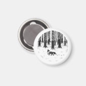 キツネ磁石 マグネット (正面/裏面)