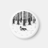 キツネ磁石 マグネット (正面)