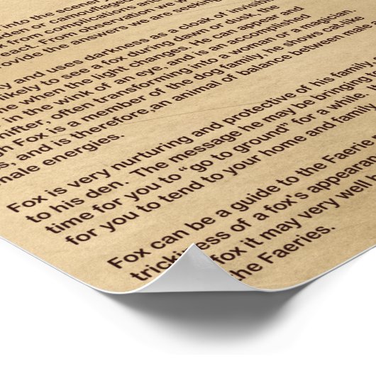 キツネ神話 ポスター (角)