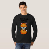 キツネ私は本当に好きキツネOk Tee Tシャツ (正面フル)