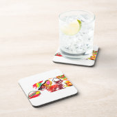 キツネ秋の素敵 コースター (右側)