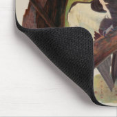 キツネ科オードボンバード絵画野生生物 マウスパッド (コーナー)