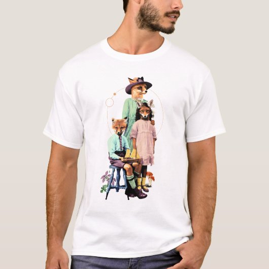 キツネ科ファンシー動物 Tシャツ (正面)