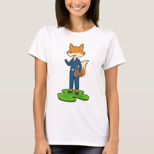 キツネ秘書バッグオフィス Tシャツ (正面)
