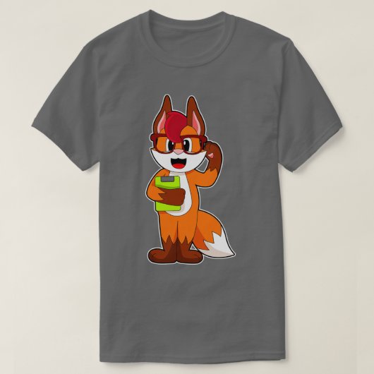 キツネ秘書メモ帳 Tシャツ (デザイン正面)