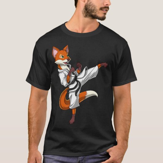 キツネ空手 Tシャツ (正面)