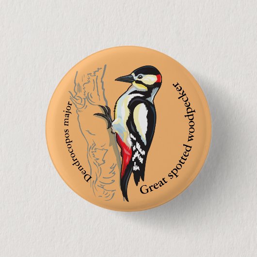 キツネ素晴らし科 缶バッジ (正面)