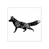 キツネ素朴でシックなクラフトアートウッドランドフォークアートヒッスト ラバースタンプ (インプリント)