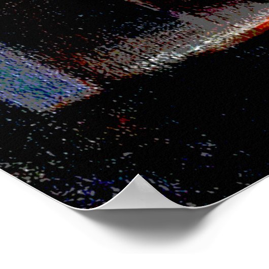 キツネ絵画ズバイフランツ・マークのデジタル着色 ポスター (角)