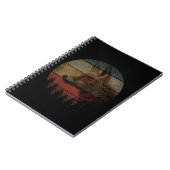 キツネ絵画ヴィンテージスタイル ノートブック (左側)