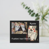 キツネ絵馬 ポストカード (スタンド正面)