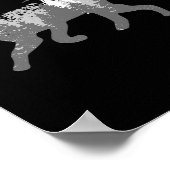 キツネ自然屋外ハイキングキャンプ狩りギフト ポスター (角)