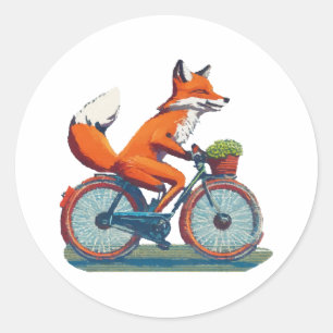 キツネ自転車 ラウンドシール