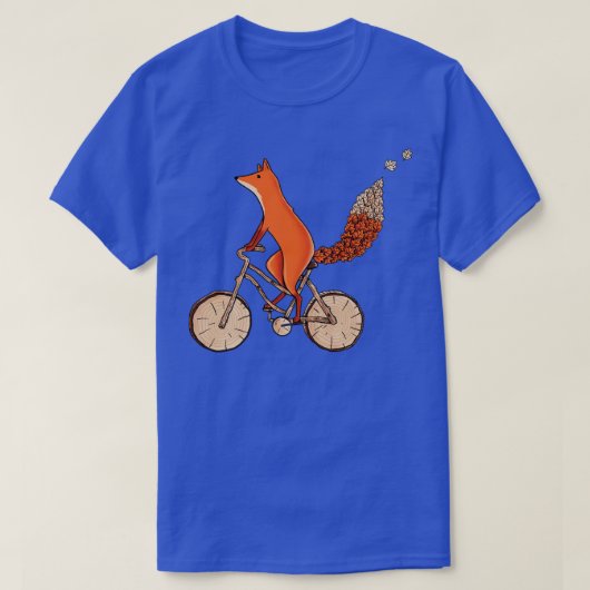 キツネ自転車 Tシャツ (デザイン正面)