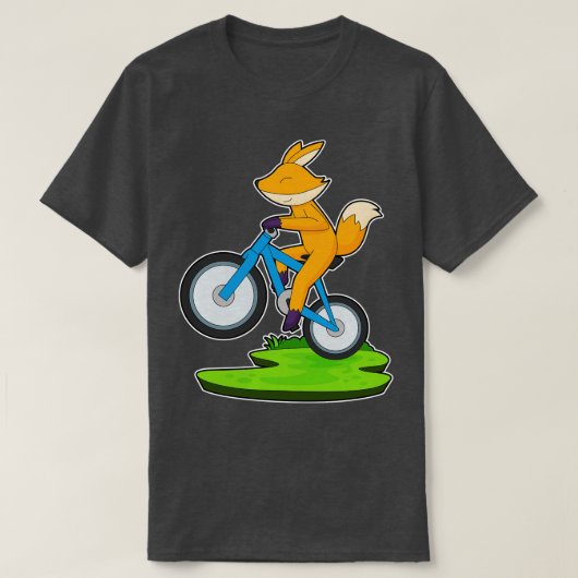 キツネ自転車 Tシャツ (デザイン正面)
