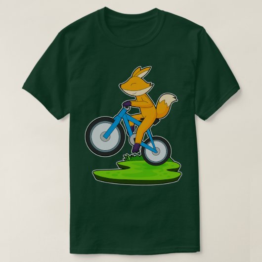 キツネ自転車 Tシャツ (デザイン正面)
