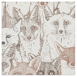 キツネ色の柔らかい白い生地 ファブリック